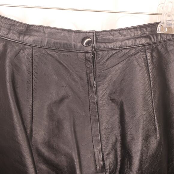 Winlit Woman‎ leather skirt size 9/10 black - Picture 4 of 9